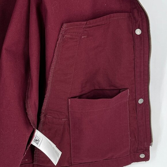 The North Face Shipler Full Zip Hoodie Womens Size Medium  Deep Garnet Red - Picture 12 of 16